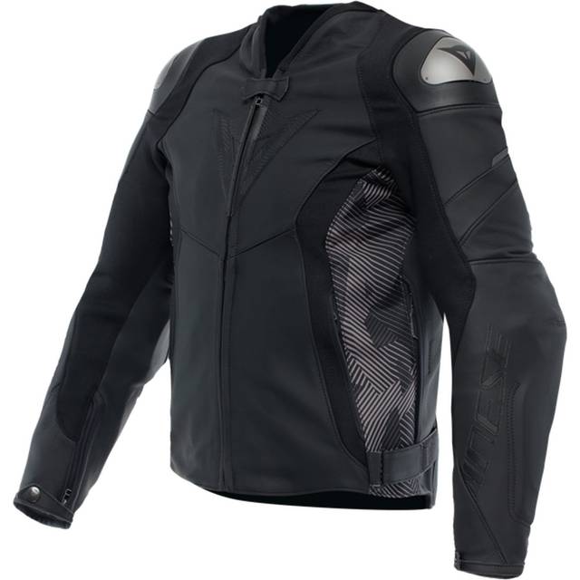 Dainese Avro 5 Motorcycle Leather Jacket, black-grey, Size 48 for Men