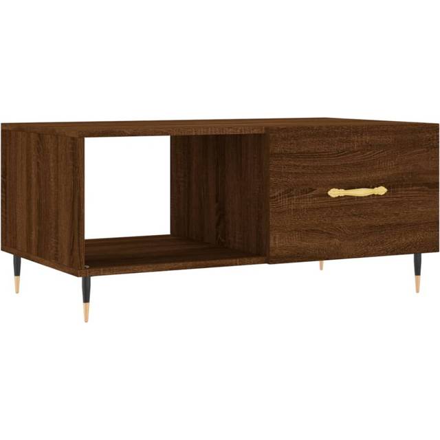 vidaXL Coffee Table Brown Oak 90x50x40 cm Engineered Wood
