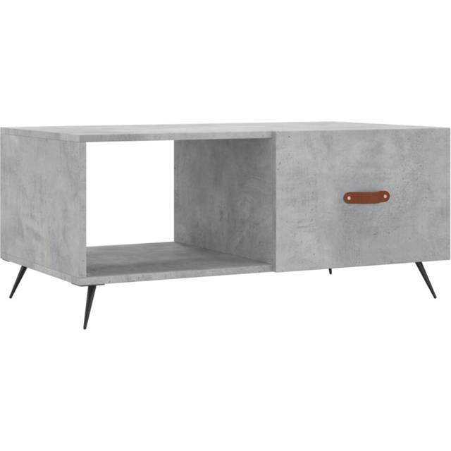 vidaXL Coffee Table Concrete Grey 90x50x40 cm Engineered Wood