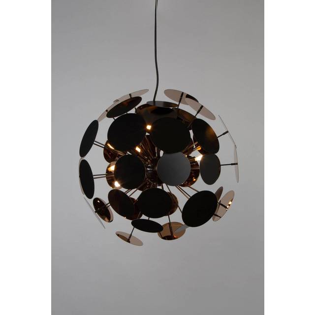 Sputnik Discs Ceiling Pendant Light, Matte Black