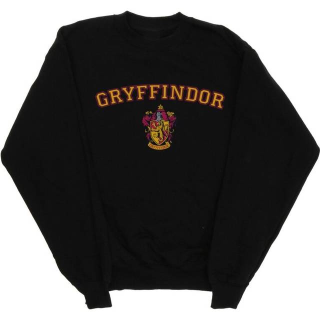 (S, Black) Harry Potter Womens/Ladies Hufflepuff Crest Sweatshirt
