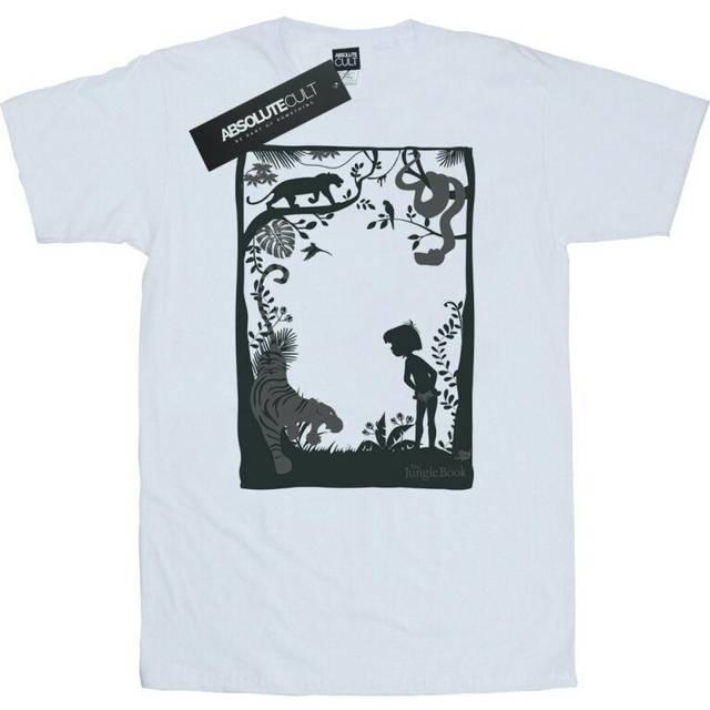 (XXL, White) Disney Mens The Jungle Book Silhouette Poster T-Shirt
