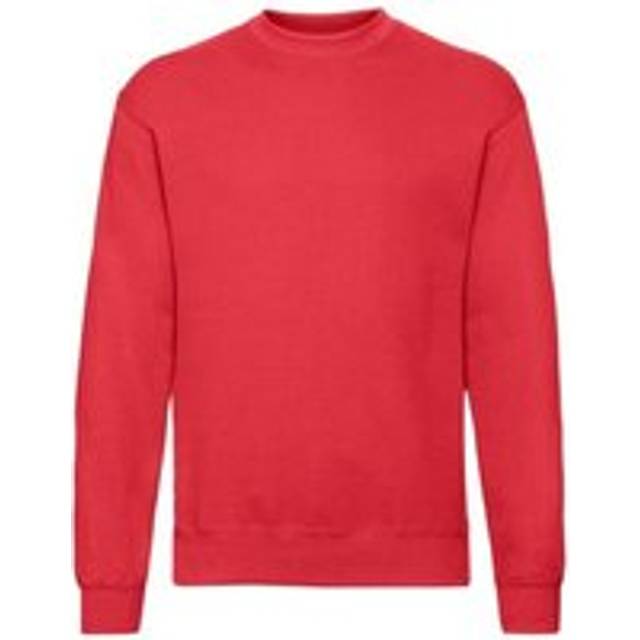 (3XL, Red) Fruit of the Loom Unisex Adult Classic Drop Shoulder Sweatshirt