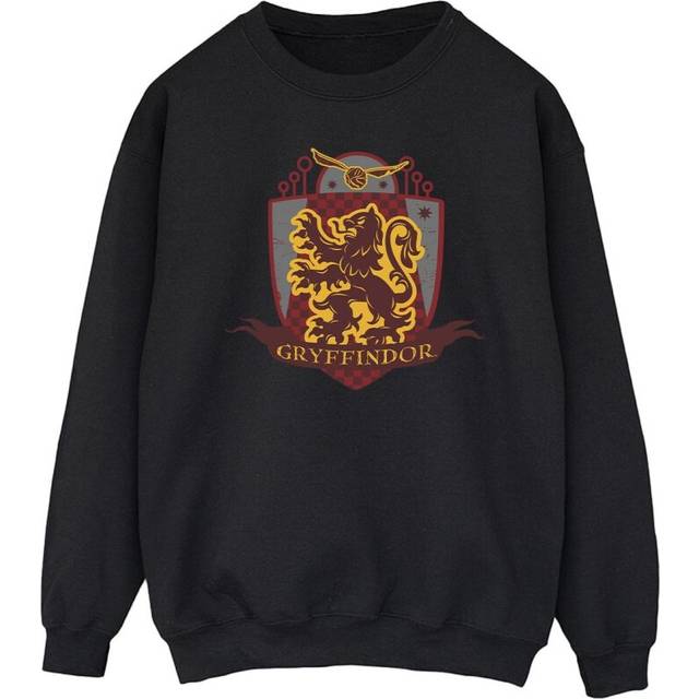 (XL, Black) Harry Potter Mens Gryffindor Chest Badge Sweatshirt