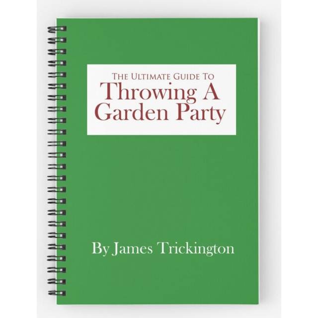 Spiral Notebook Throwing a Garden Party A5 120 Pages