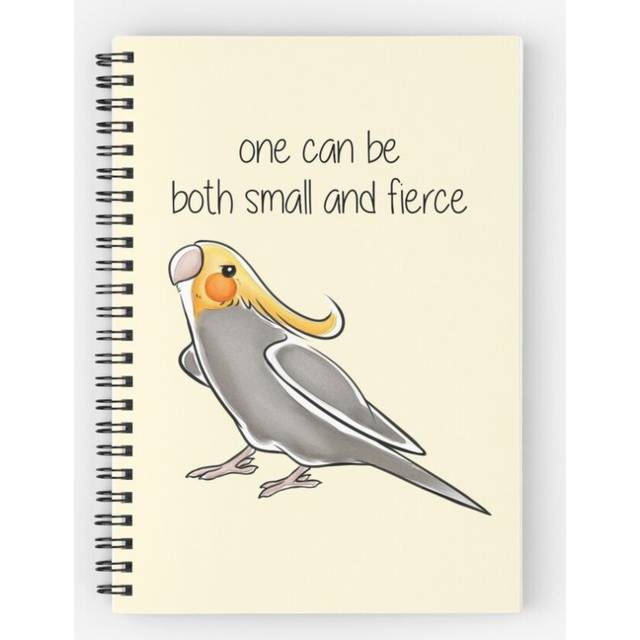 Spiral Notebook Small and Fierce A5 120 Pages