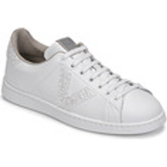 Leather Trainers Victoria tennis glitter - Blanc