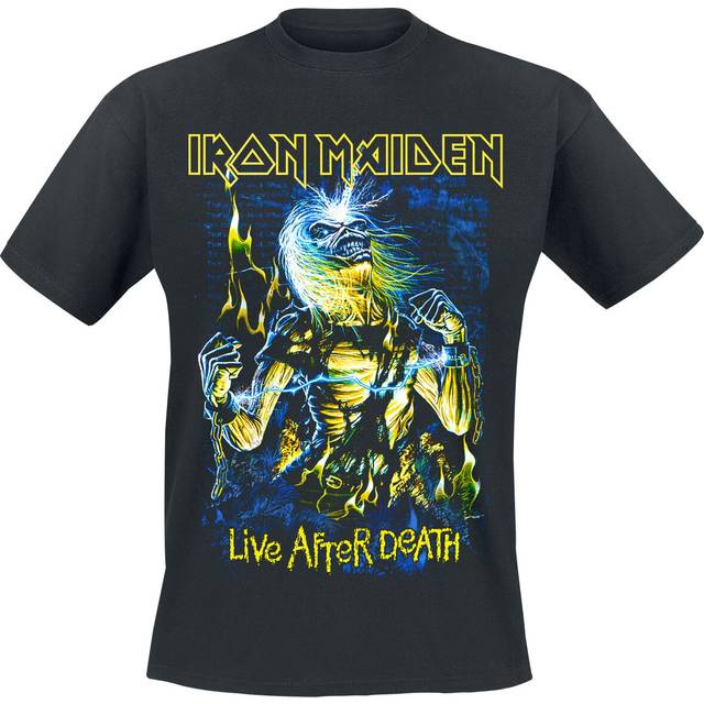 Iron Maiden T-shirt - Live After Death - S 4XL - för Herr - svart