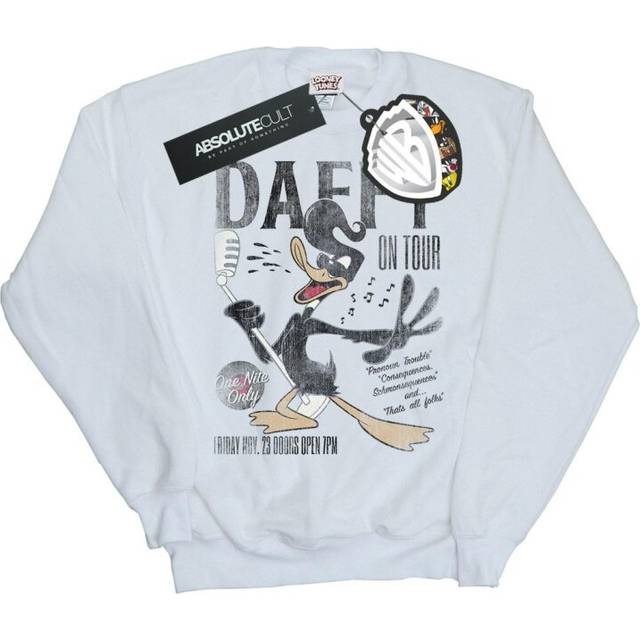 Daffy Duck Concert Sweatshirt - White - L