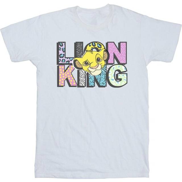 The Lion King Pattern Logo T-Shirt - White - XXL