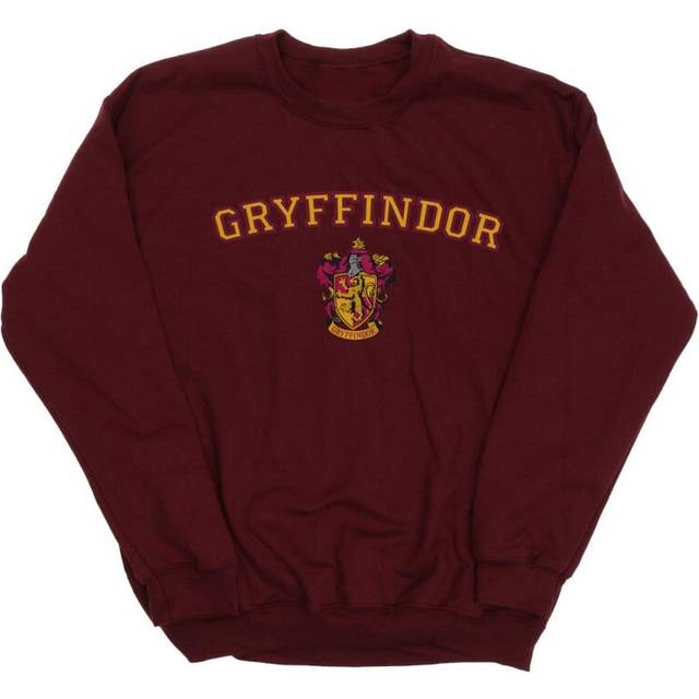 (M, Burgundy) Harry Potter Mens Gryffindor Crest Sweatshirt