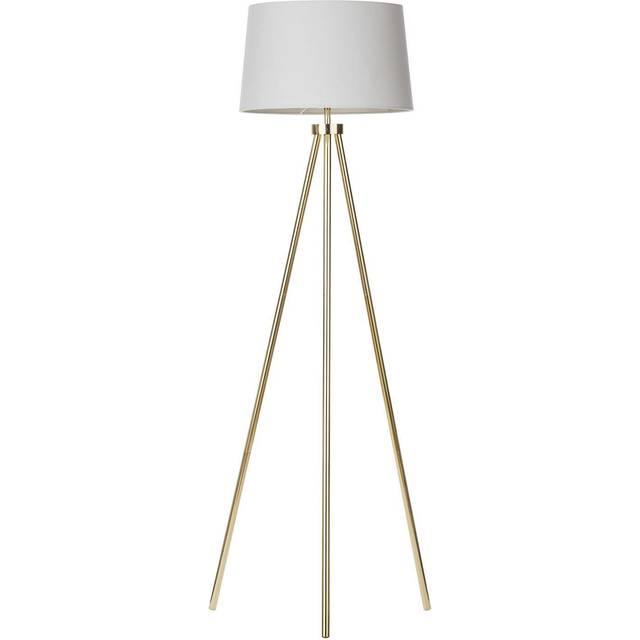 Tristan Tripod Floor Lamp, Brass