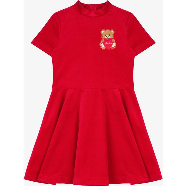 Moschino Kids Teddy Bear velvet dress