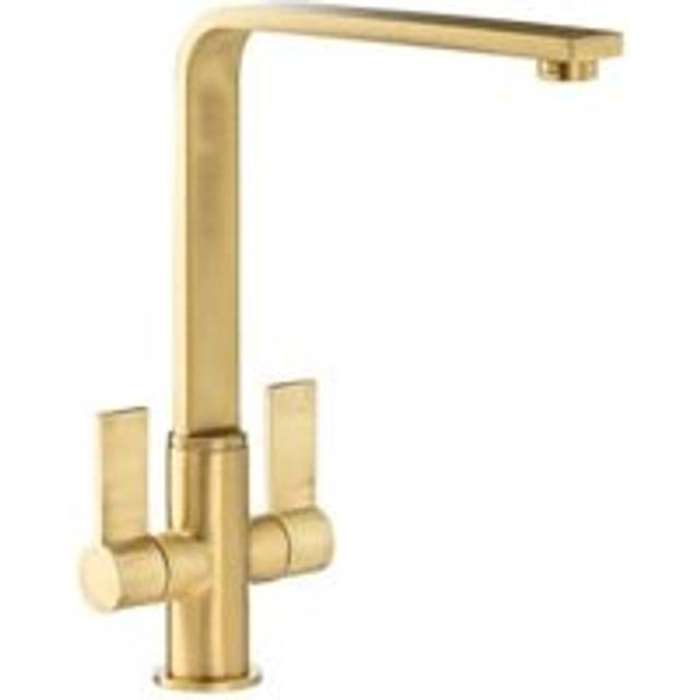 Abode Quantic Monobloc Mixer Tap - Brushed Brass Finish: Brushed Brass