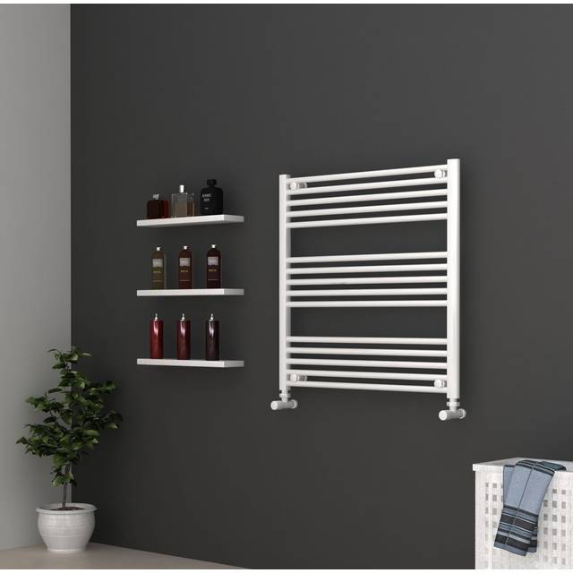 Shawnee Vertical/Horizontal Straight Towel Rail - White (80cm H X 80cm W X 3cm D)
