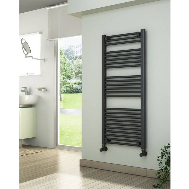 ADIGE Radiators Adige Ladder Anthracite Towel Radiator 500mm Wide, 1150mm High - One Size