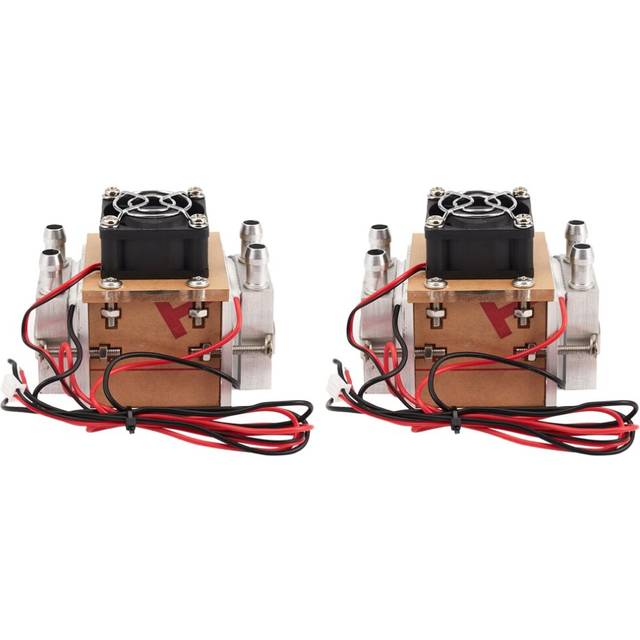 2Pcs DIY 120W TEC Peltier Semiconductor Refrigerator Water-Cooling Air Condition Movement for Refrigeration and Fan