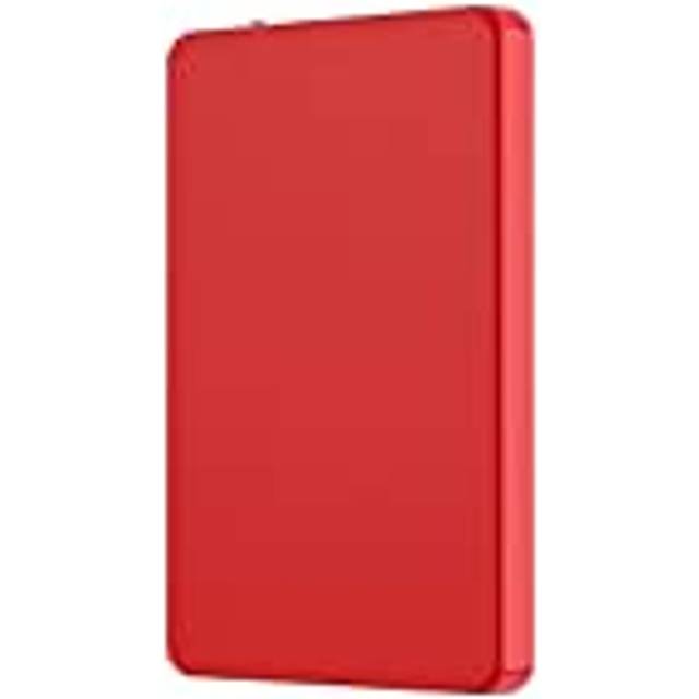SUYING Hdd extern hårddisk 2 TB / 500 gb/120 gb/80 gb, USB 3.0 bärbar mobil backup lagring hårddisk, lämplig för PC stationär dator, Ps4, bärbar dator, Xbox, Smart TV (60 GB, röd)