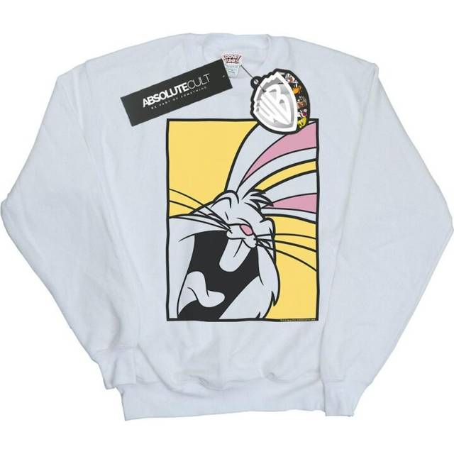 Looney Tunes Womens/Ladies Bugs Bunny Laughing Sweatshirt XL white