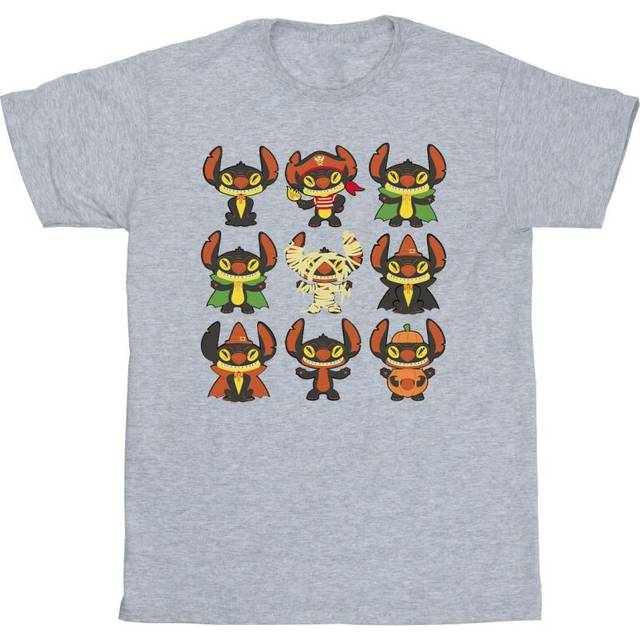 (4XL, Sports Grey) Disney Mens Lilo & Stitch Halloween Costumes T-Shirt