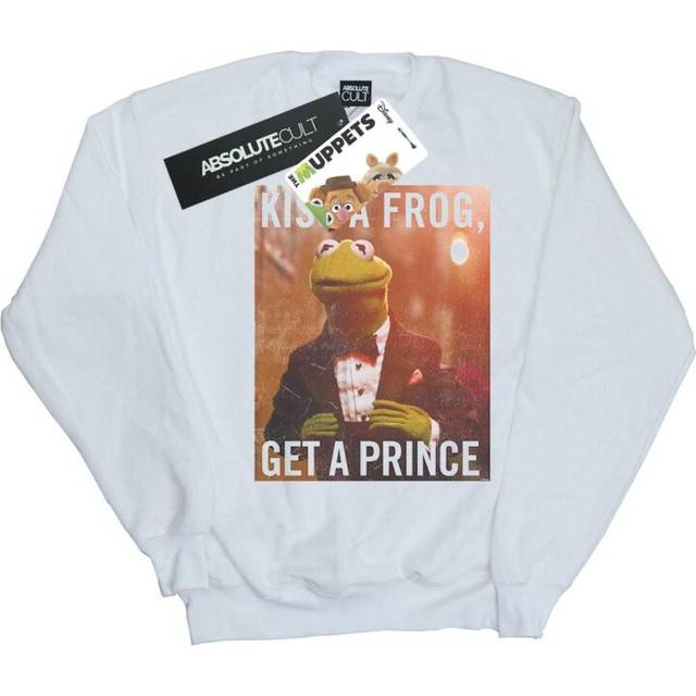The Muppets Kiss A Frog Get A Prince Sweatshirt - White