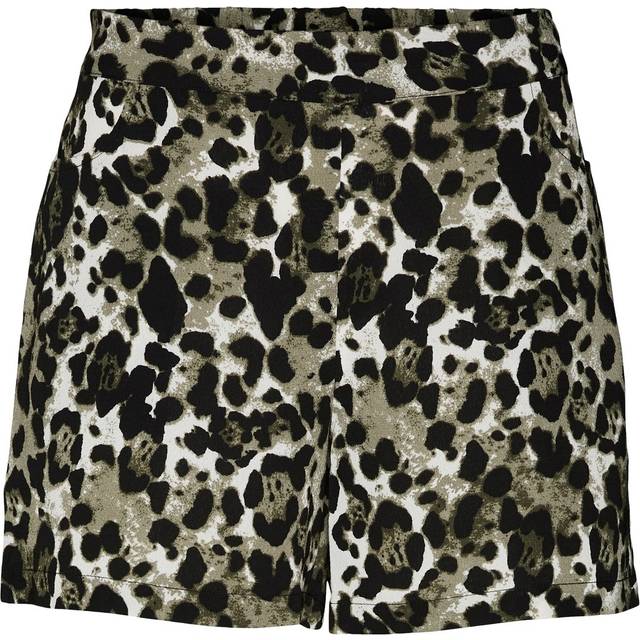 Noisy May - Clara Smiley Kalamata Leo - Shorts - green - XS - 98% Polyester, 2% Elastane,Synthetics