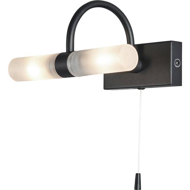 Forum Corvus 2 x Wall Light IP44 Satin Black