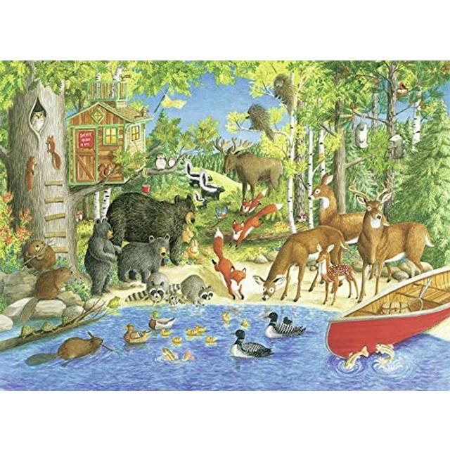Ravensburger Woodland Friends 300-Piece Jigsaw Puzzle | Great Outdoors Series | Unique Puzzle Pieces | Anti-Glare Surface | Ideal Gift for Ages 9 & Up