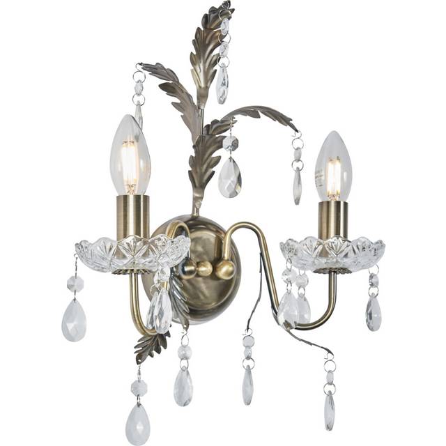 BHS Paisley Wall Light - Antique Brass In AntiqueBrass
