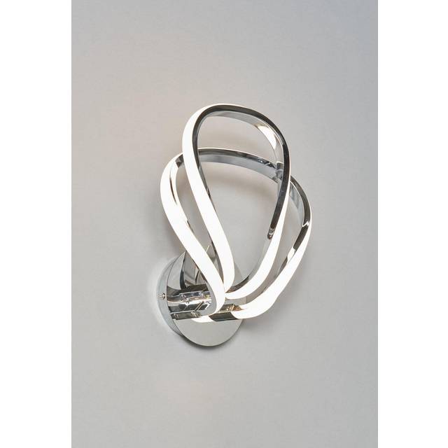 BHS Alvar 2 Light Petals Wall Light - Chrome