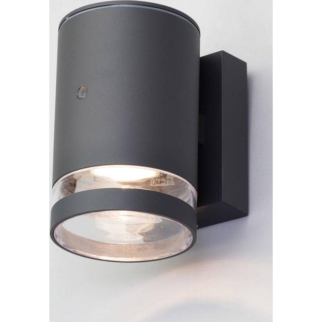 Cinder Outdoor Wall Light with Photocell, Anthracite