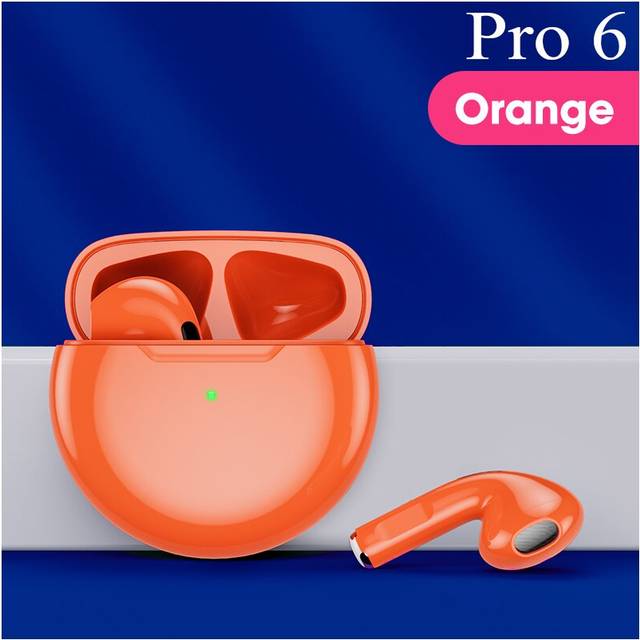 (a-02) Original Pro6 TWS Touch Control Wireless Bluetooth 5.0 Headphones Sport Earbuds Music Headset For iphone Xiaomi phones Earphones