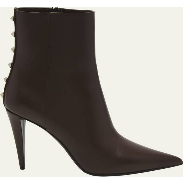 Valentino Garavani Rockstud leather ankle boots - brown (UK 9)