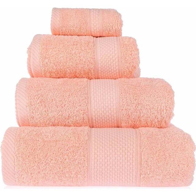 Homescapes Peach Bath Towel 100 % Turkish Cotton - Orange