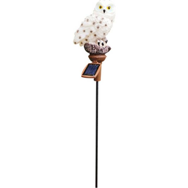 L92 Solar Owl Ground Plug-in Lights LED Outdoor Garden Decor Waterproof Lamp