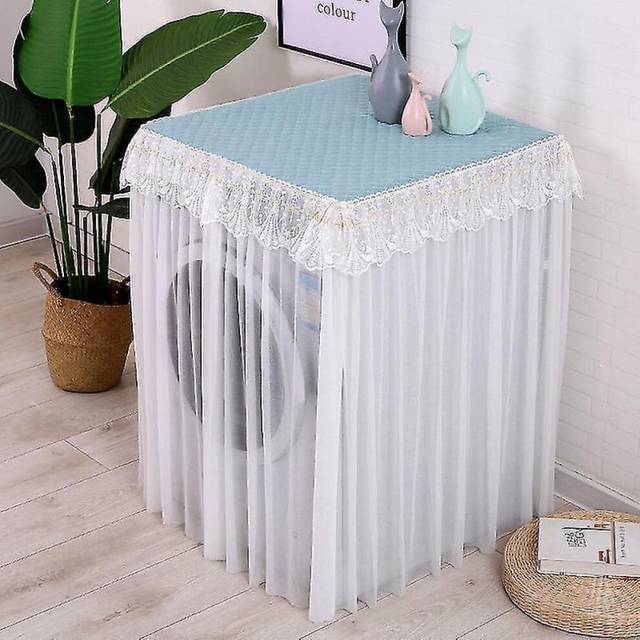 Washing Machine Dust Cover, Drum Cover Automatic Sunscreen Universal Side Opening Refrigerator, Green