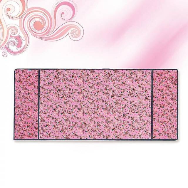 Multi-functional Refrigerator Dust Cover Flower Printing Waterproof Washing Machine Cover With Organizer Bag Household (pink)