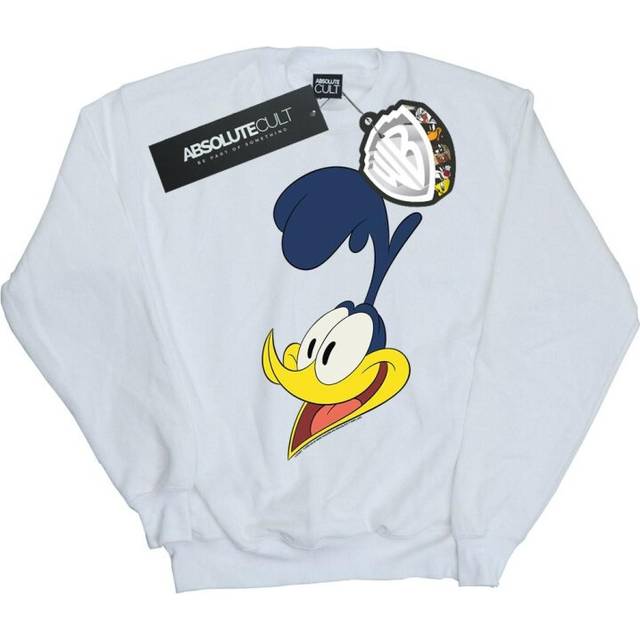 Road Runner Face Sweatshirt - White - L