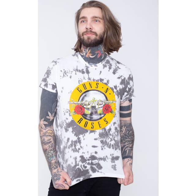 Guns n' roses unisex t-shirt: classic logo (dip-dye) (medium)
