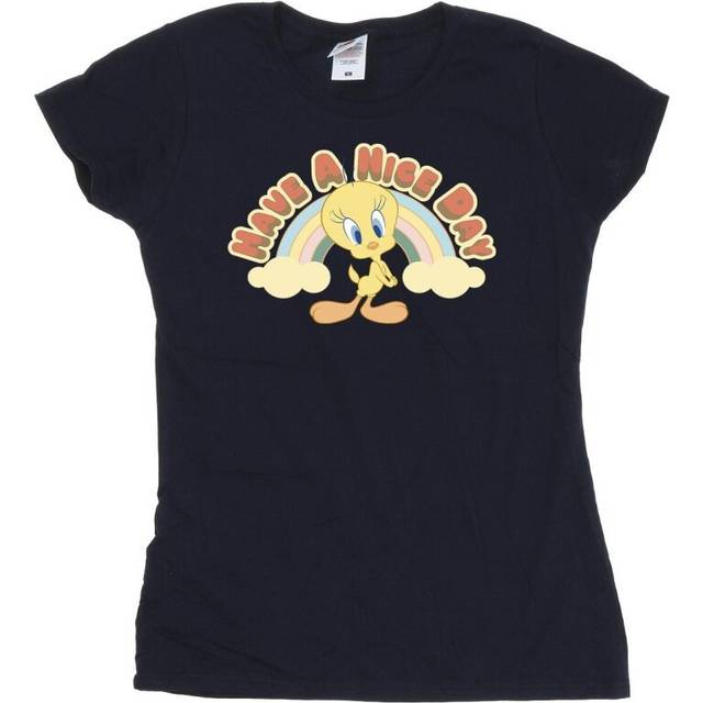 Have A Nice Day Cotton T-Shirt - Navy