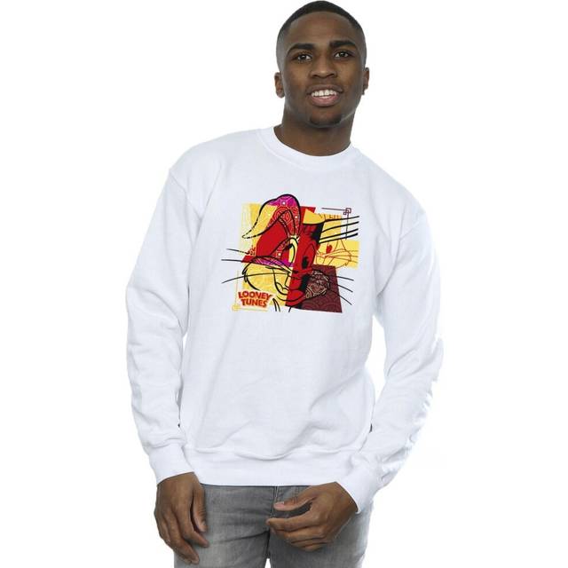 Bugs Bunny Rabbit New Year Sweatshirt - White - L