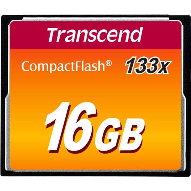 Transcend 16GB CompactFlash Memory Card 133x (TS16GCF133)