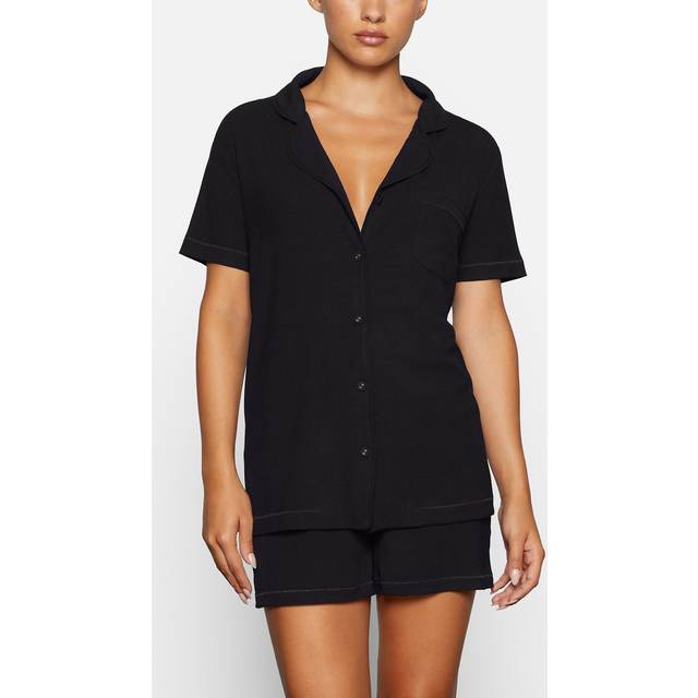 SKIMS Short Pajama Set | Black | 3XL | Soft Lounge - Onyx