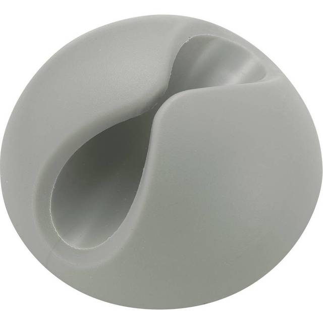 TRU COMPONENTS Kabelhållare självhäftande 547611 Bunt Ø-område 9 mm (max) Grå 1 st