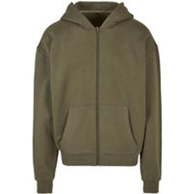 (S, Olive) Build Your Brand Mens Ultra Heavyweight Hoodie