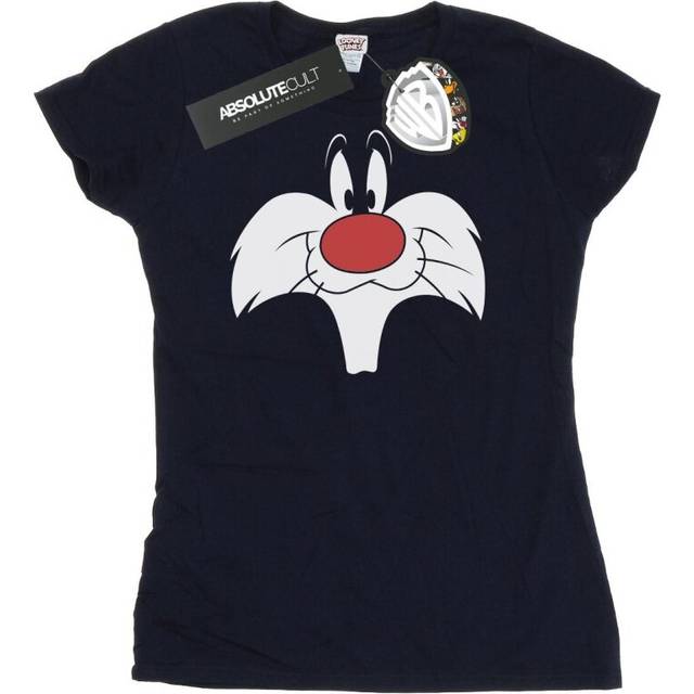 Sylvester Big Face Cotton T-Shirt - Navy