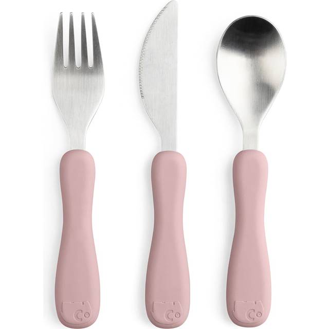 Sebra Bestick silikon Fanto vintage ros - Rosa