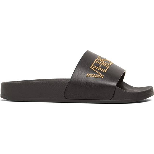 Versace Kids Black Studded Sandals - 1B00V Nero-Oro Versa - US 29-30
