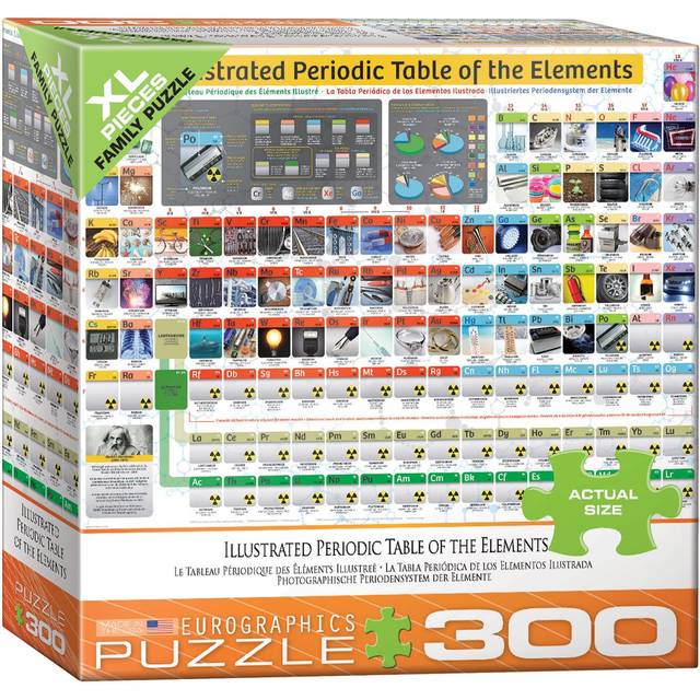 Illustrated Periodic Table of Elements 300 Piece XL Jigsaw Puzzle