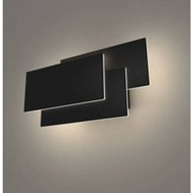 LED Wall Light Indoor 24W Modern Wall Lamp Simple Wall Sconce Cold White 3 in 1 Wall Light Fixture for Living Room Bedroom Stairwell Hallway Black